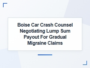 Boise Car Crash Counsel Negotiates Lump Sum for Migraine Claims
