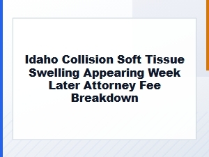 Late Swelling After Idaho Collision: Attorney Fee Breakdown